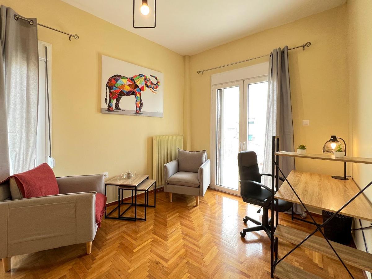 Chiou Spacious 90Sqm Apt In Atény Exteriér fotografie